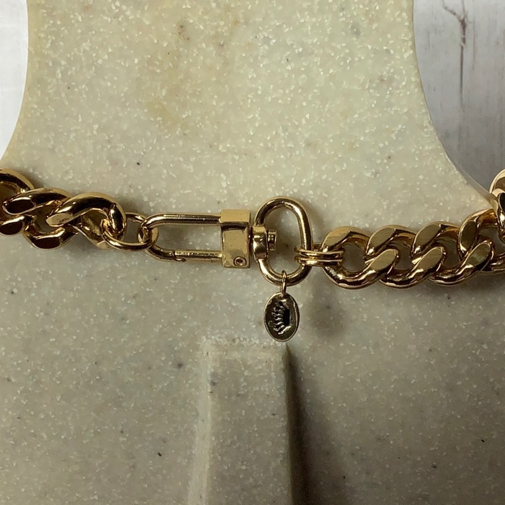Juicy Couture Gold and Silver Necklace with Crystal Accents - Picture 4 of 4